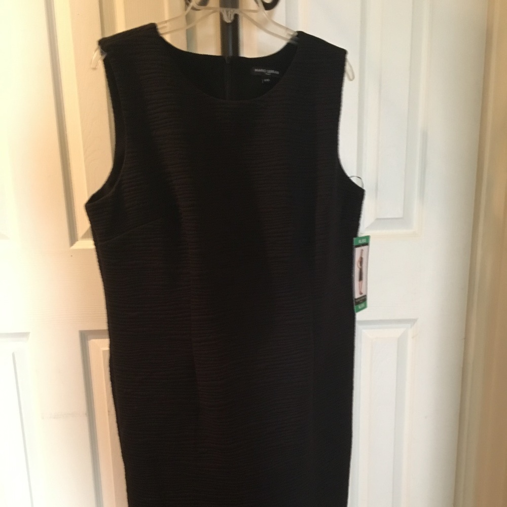 Mario Serrani Ladies Shift Dress Black Textured